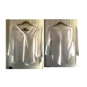 White Juniors Size Medium Blouse
